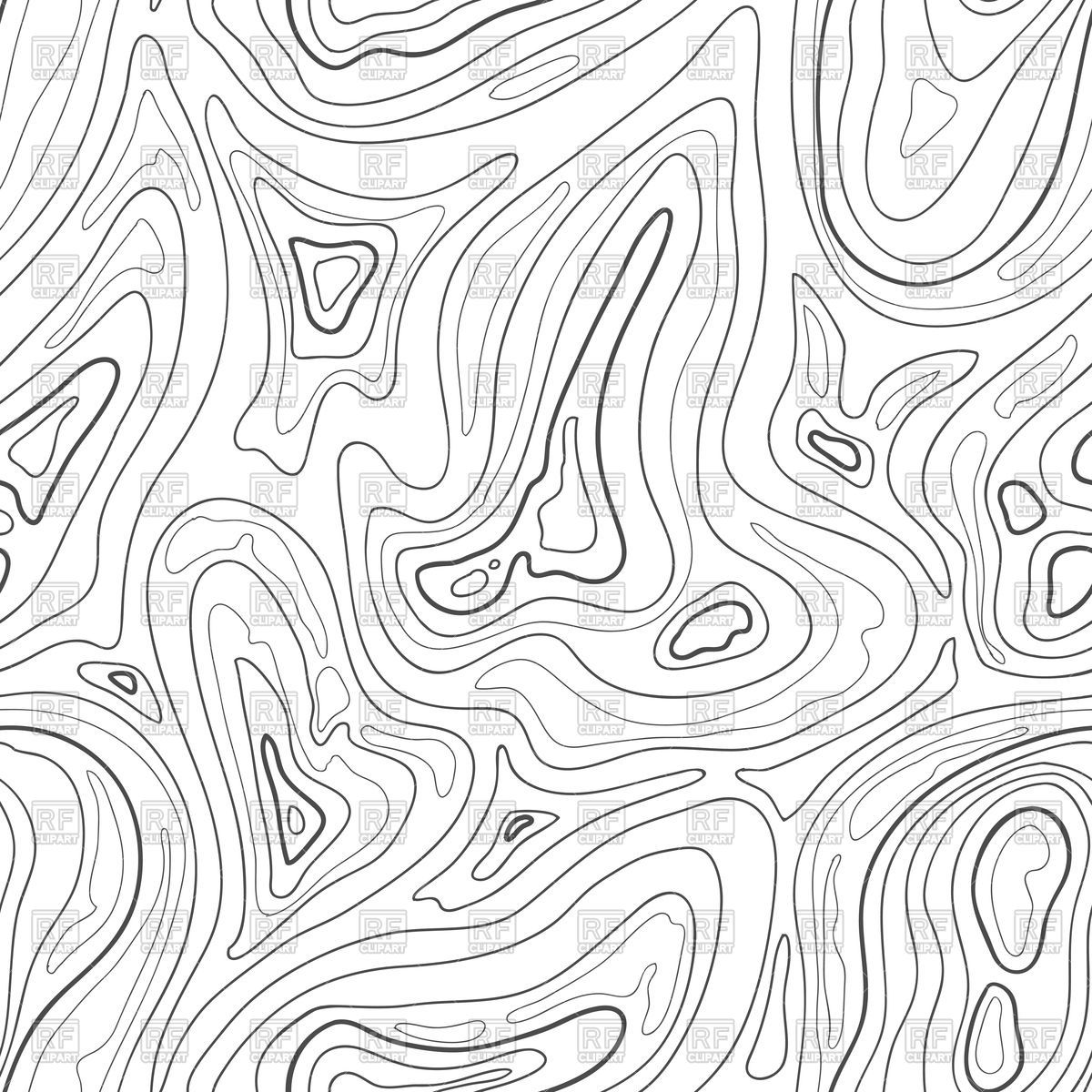 1200x1200 Contour Topographic Map Background Vector Image Vector