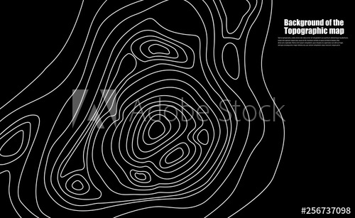 500x307 Map Line Of Topography Vector Background Of The Topographic Map