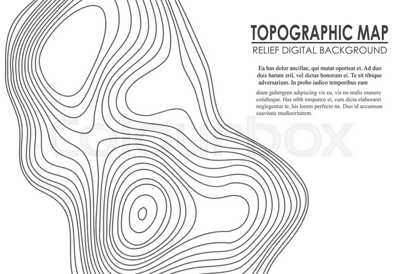 800x534 Topographic Map Contour Background Stock Vector Colourbox