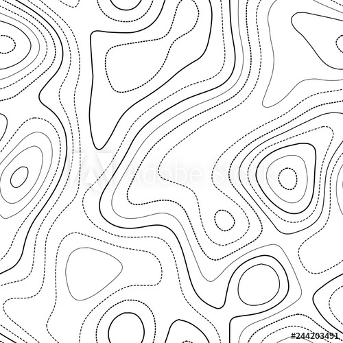 500x500 Topographic Map Lines Admirable Topography Map Black And White
