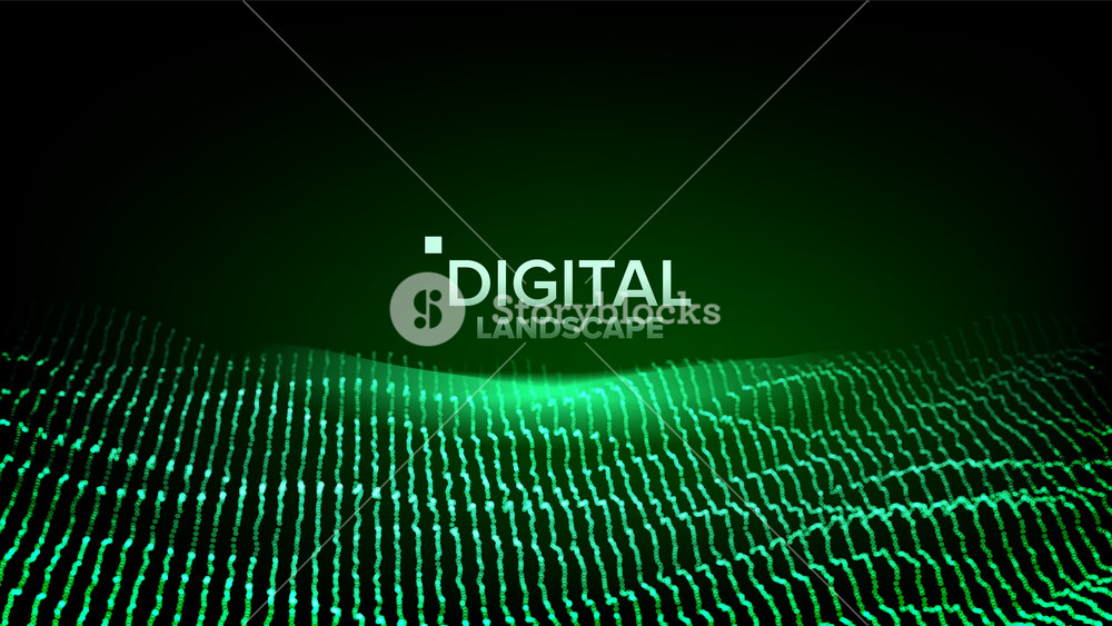 1000x563 Data Landscape Vector Energy Space Topography Code Array Design