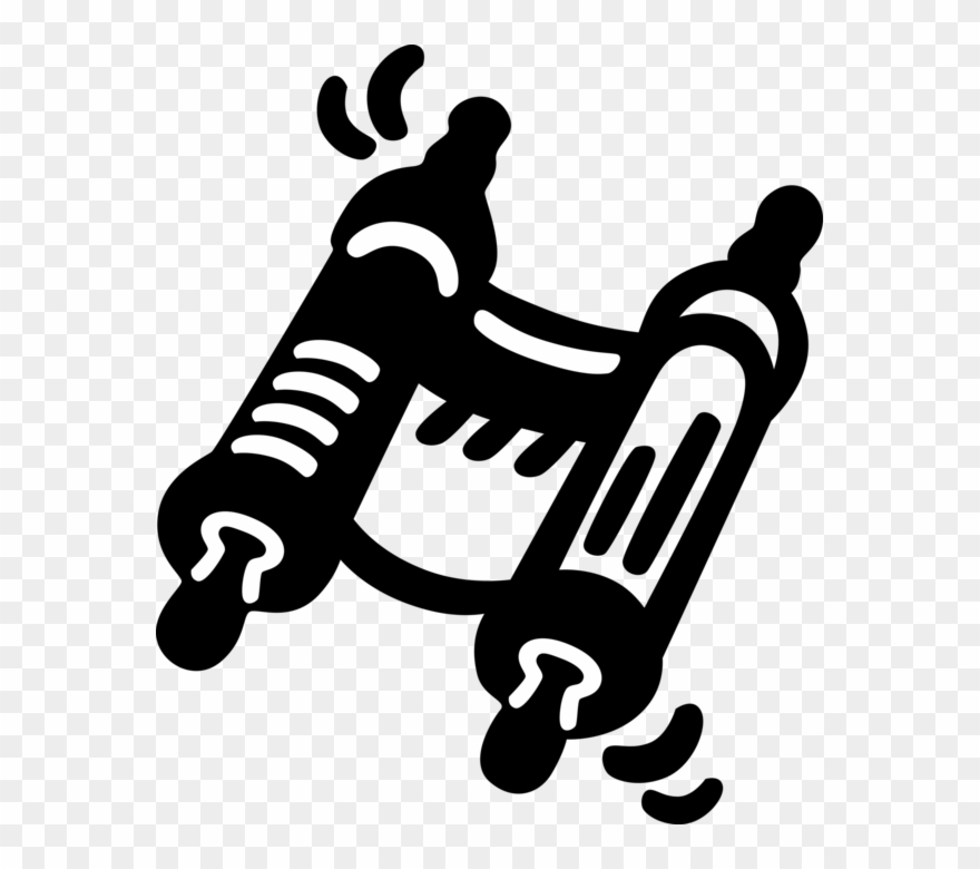 880x780 Vector Illustration Of Jewish Hebrew Sefer Torah Scroll