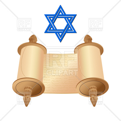 400x400 Old Scroll Papyrus And David Star