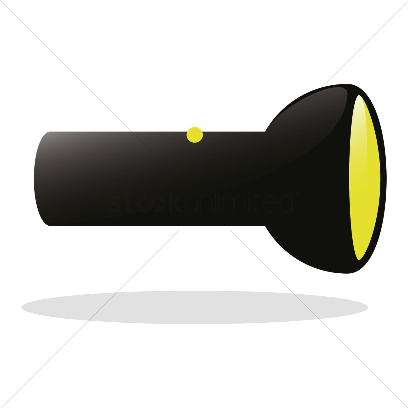 1300x1300 Torch Light Vector Image