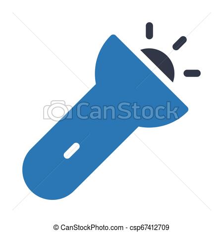 450x470 Torch Light Glyph Color Icon