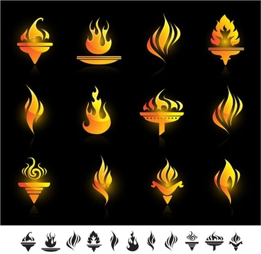 378x368 Torch Light Vector Free Vector Download