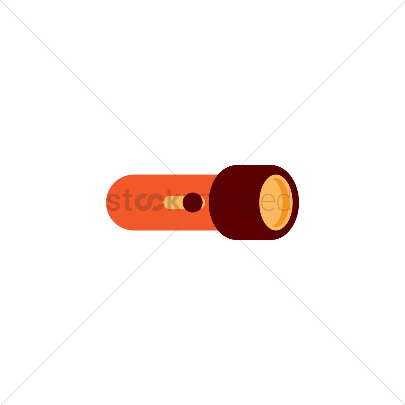 1300x1300 Torchlight Vector Image