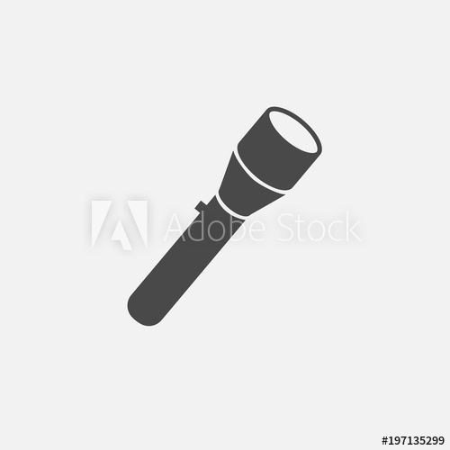 500x500 Torch Light Vector Icon