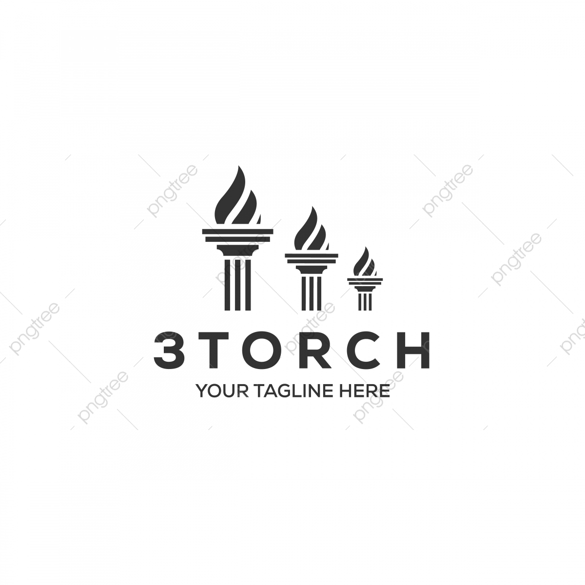 1200x1200 Three Torch Logo Designs, Torch, Logo, Flame Png And Vector
