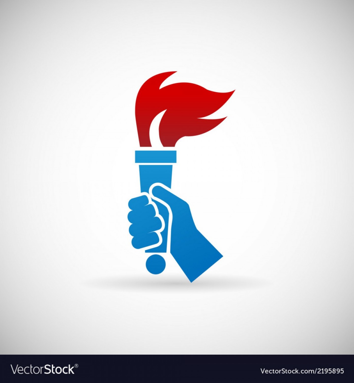 1440x1555 Victory Flame Symbol Hand Hold Fire Torch Icon Vector Soidergi