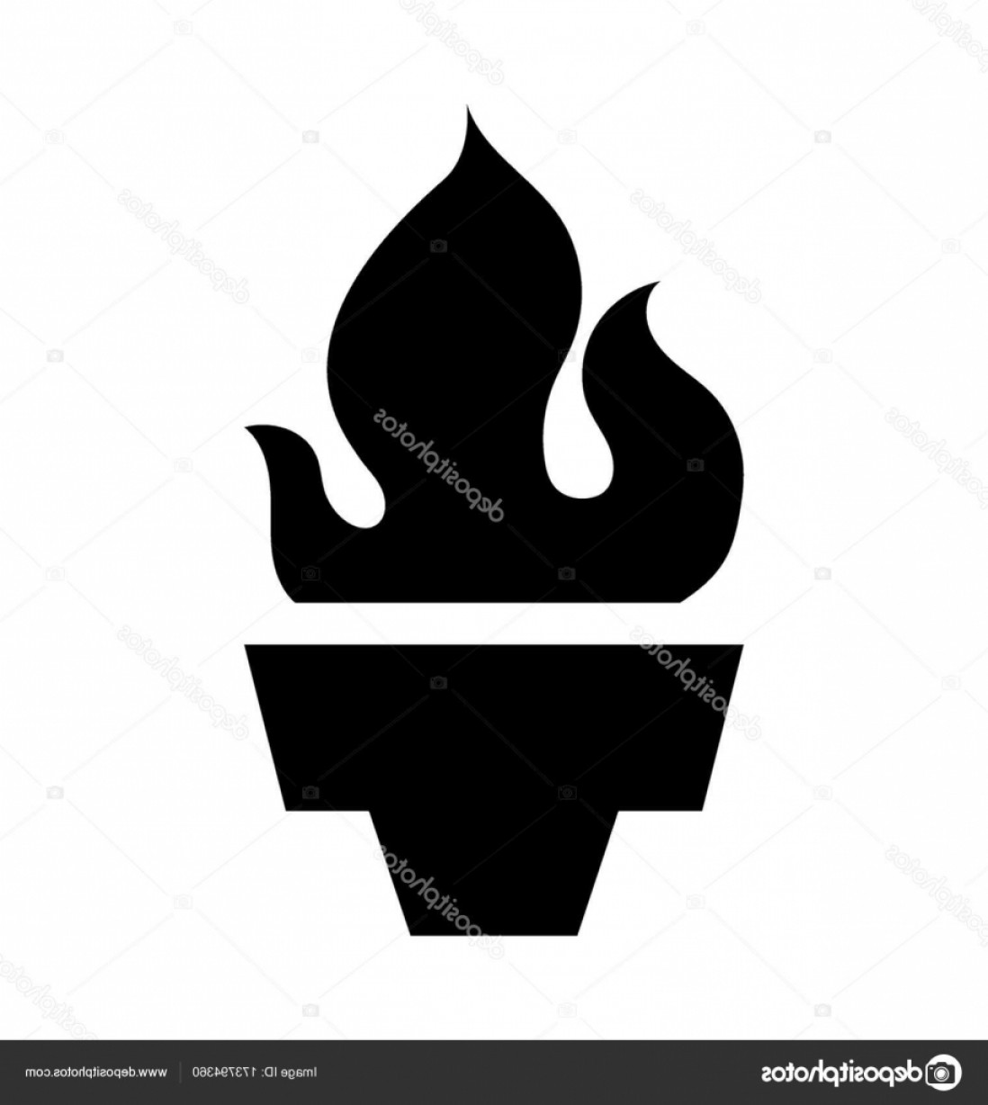 1098x1228 Olympic Torch Vector Hoodamathrun