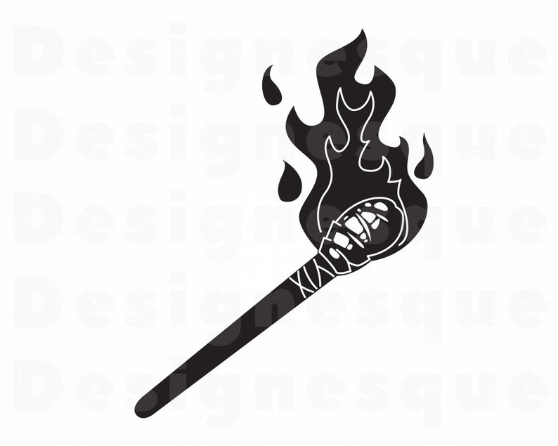 794x635 Torch Fire Torch Clipart Torch For Cricut Etsy