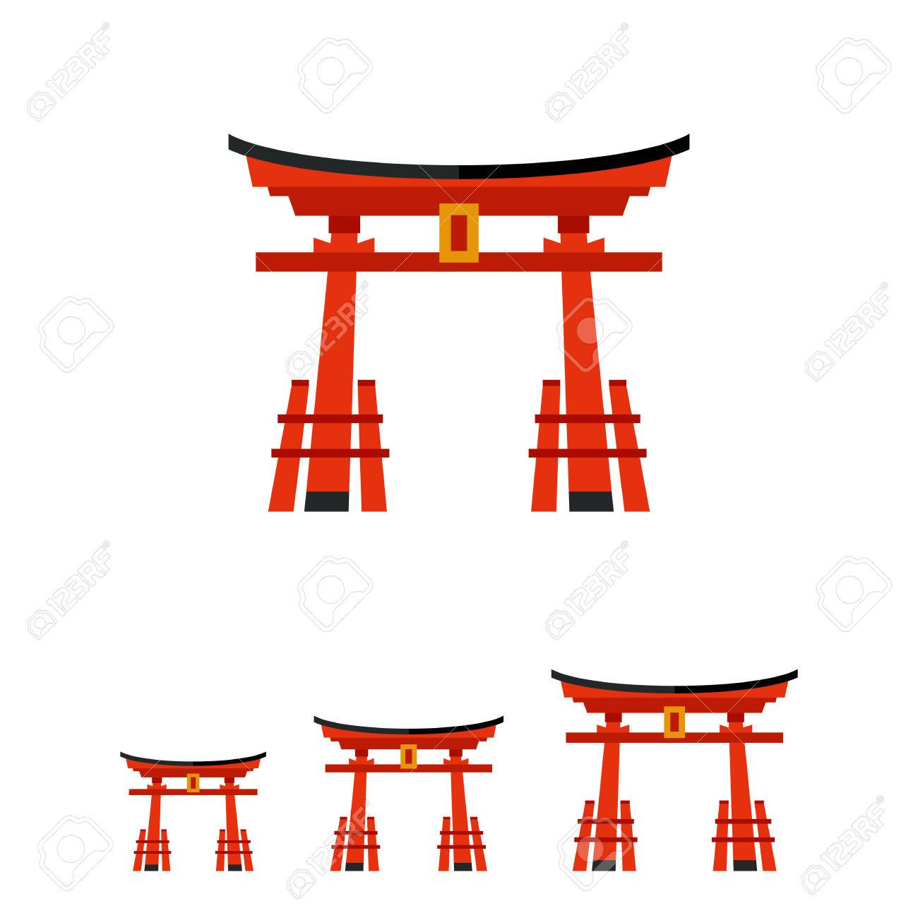 1300x1300 Torii Gate Clipart