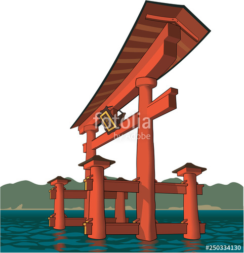 482x500 Torii Gate Vector Illustration Stock Image And Royalty Free