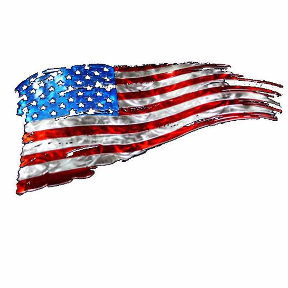 Tattered American Flag, American Flag Wall Art, Metal Flag, Rustic 570x570 Tattered American Flag, American Flag Wall Art, Metal Flag, Rustic