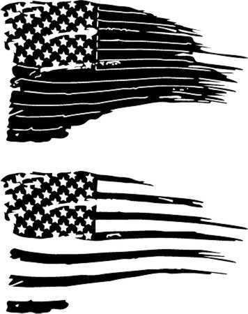 Torn American Flag Vector at Vectorified.com | Collection of Torn