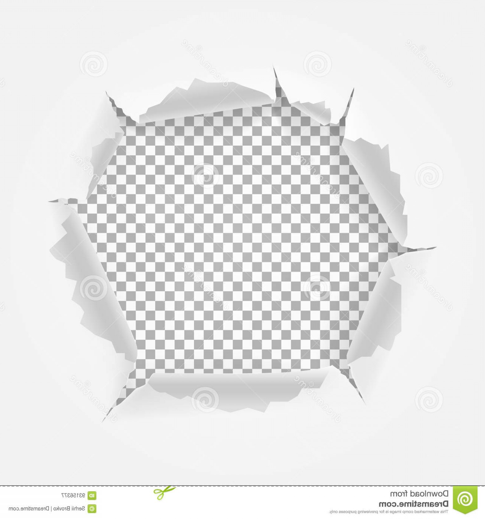 1560x1668 Stock Illustration Torn Paper Space Text Hole Ripped Isolated