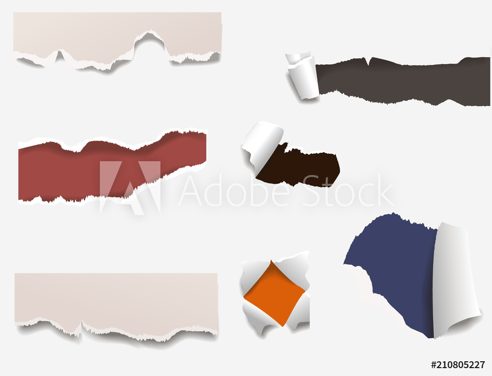 1000x765 Photo Art Print Torn Edges Paper Hole Lacerated Ragged Edge