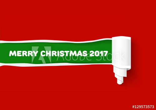 500x353 Merry Christmas Colors Illustration New Year Green Vector Torn
