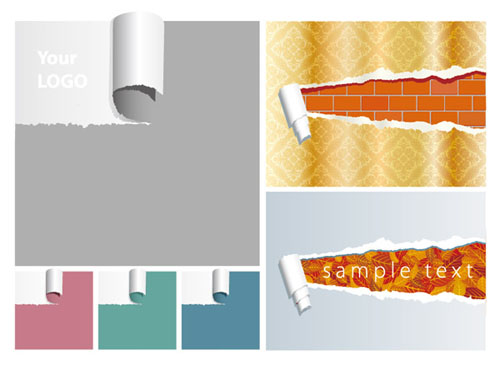 Torn Paper Vector Material 500x365 Torn Paper Vector Material