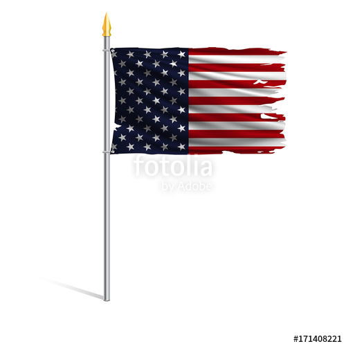 Hurricane Torn National Flag Of The United States The Main Symbol 500x500 Hurricane Torn National Flag Of The United States The Main Symbol