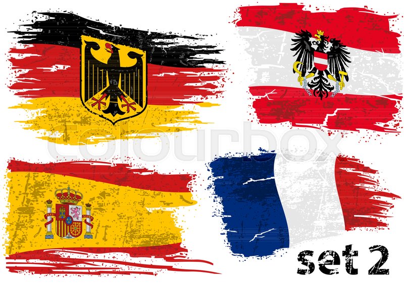 Torn Flag Germany, Austria, Spain And Stock Vector Colourbox 800x566 Torn Flag Germany, Austria, Spain And Stock Vector Colourbox