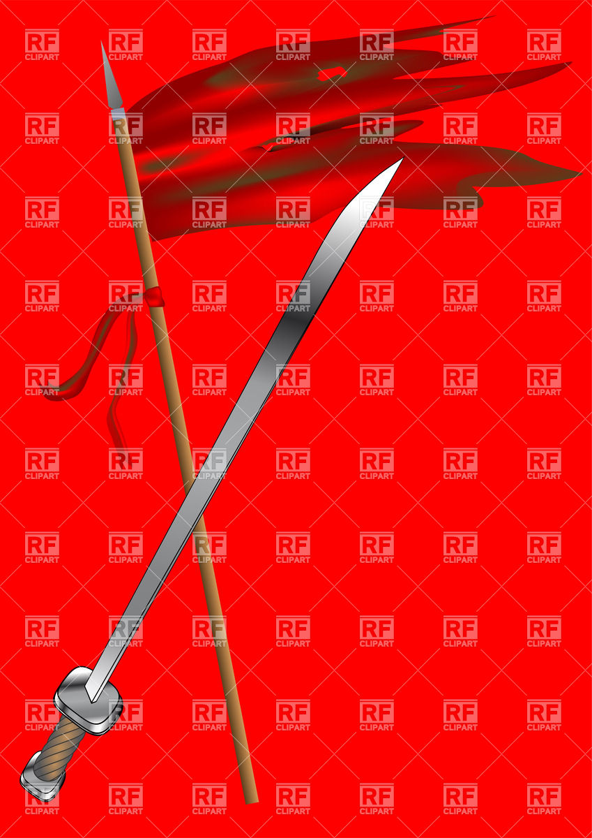 Torn Flag And Sword Vector Image Of Objects Arkela 849x1200 Torn Flag And Sword Vector Image Of Objects Arkela