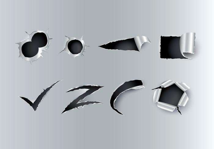 700x490 Ripped Metal Vector