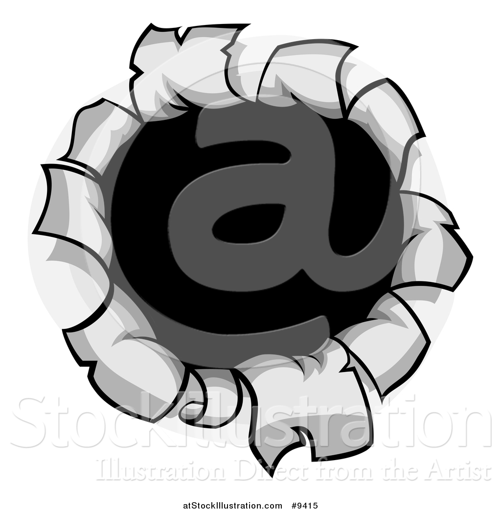 1024x1044 Vector Illustration Of A Cartoon Torn Hole In A Metal Surface
