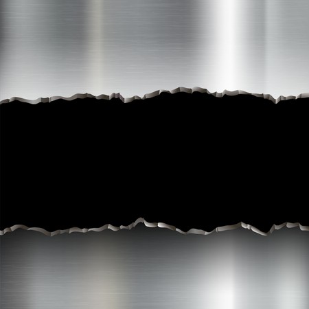 450x450 Broken Stainless Steel Plate Template Torn Metal Military