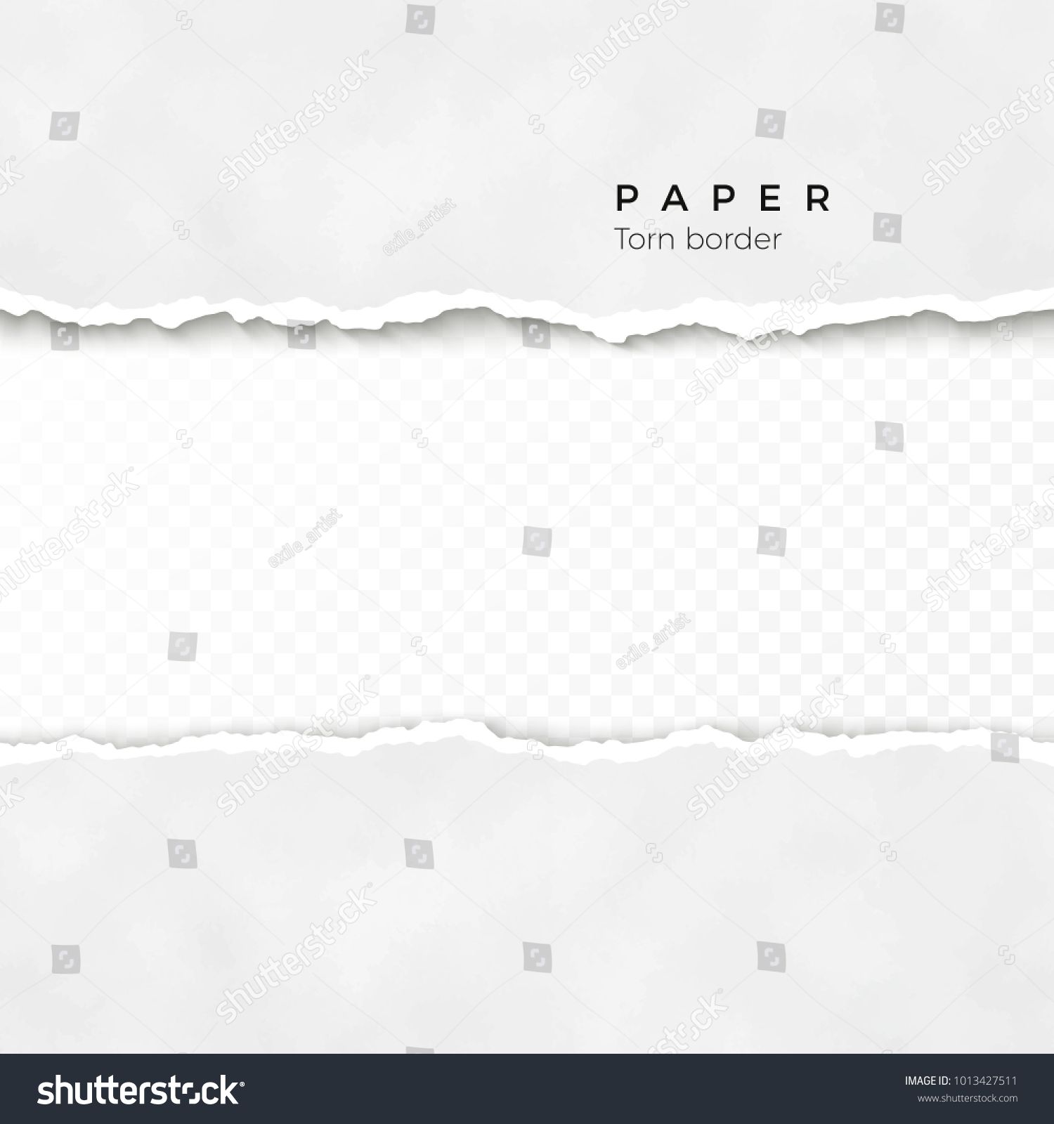 1500x1600 Horizontal Torn Paper Edge Paper Texture Rough Broken Border