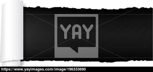 512x241 Torn Paper Edge Vector