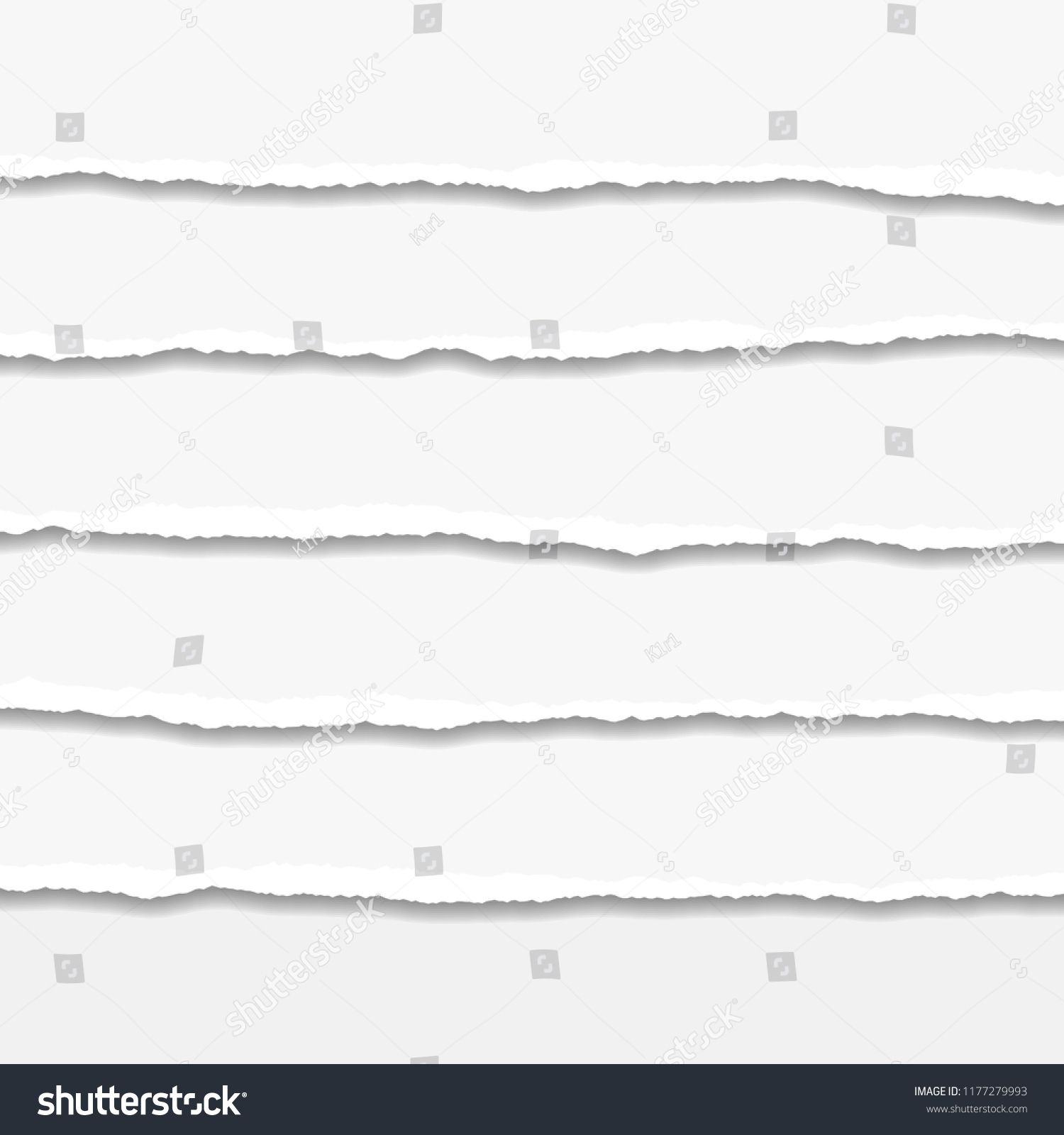 1500x1600 Torn Or Ripped Paper Edge Vector Illustration Paper Ripped Torn