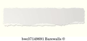 300x143 Ripped Paper Edge Posters And Art Prints Barewalls