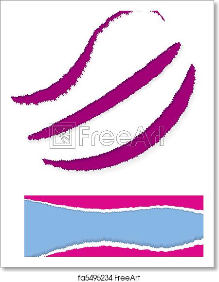 450x580 Free Art Print Of Torn Paper Edge Realistic Torn Paper Edge