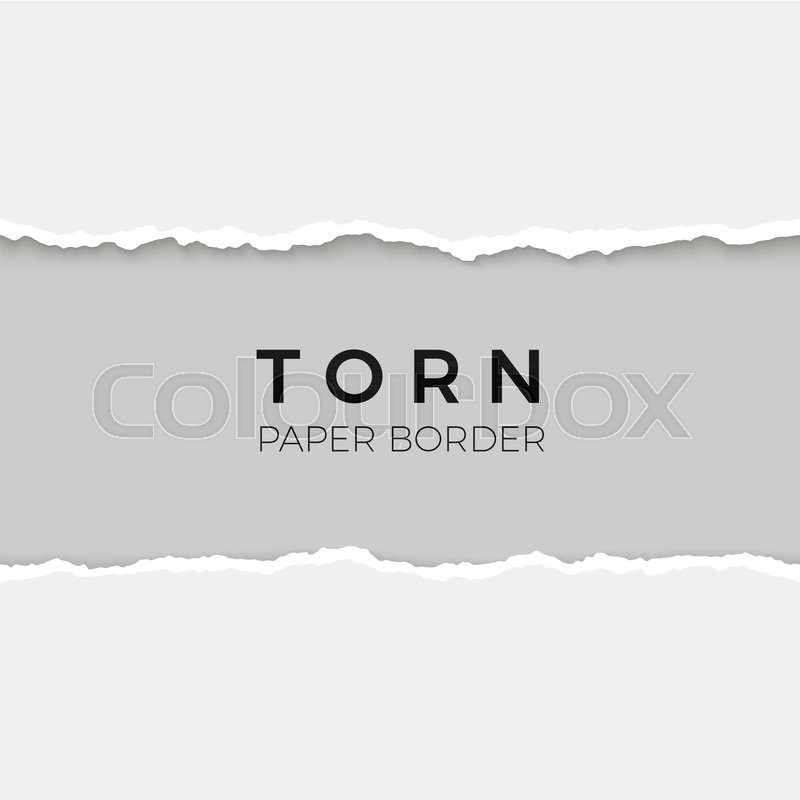 800x800 Horizontal Seamless Torn Paper Edge Stock Vector Colourbox