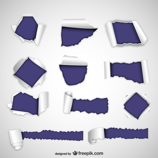 Torn Paper Textures Free Vector 626x626 Torn Paper Textures Free Vector