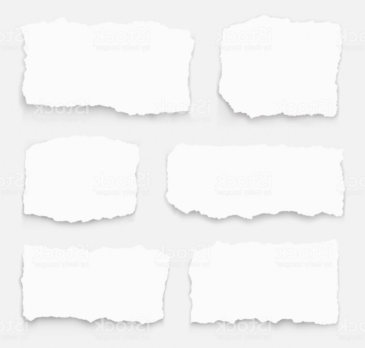 1228x1171 Set Of Torn Paper Different Shapes Collection Of Ripped Paper