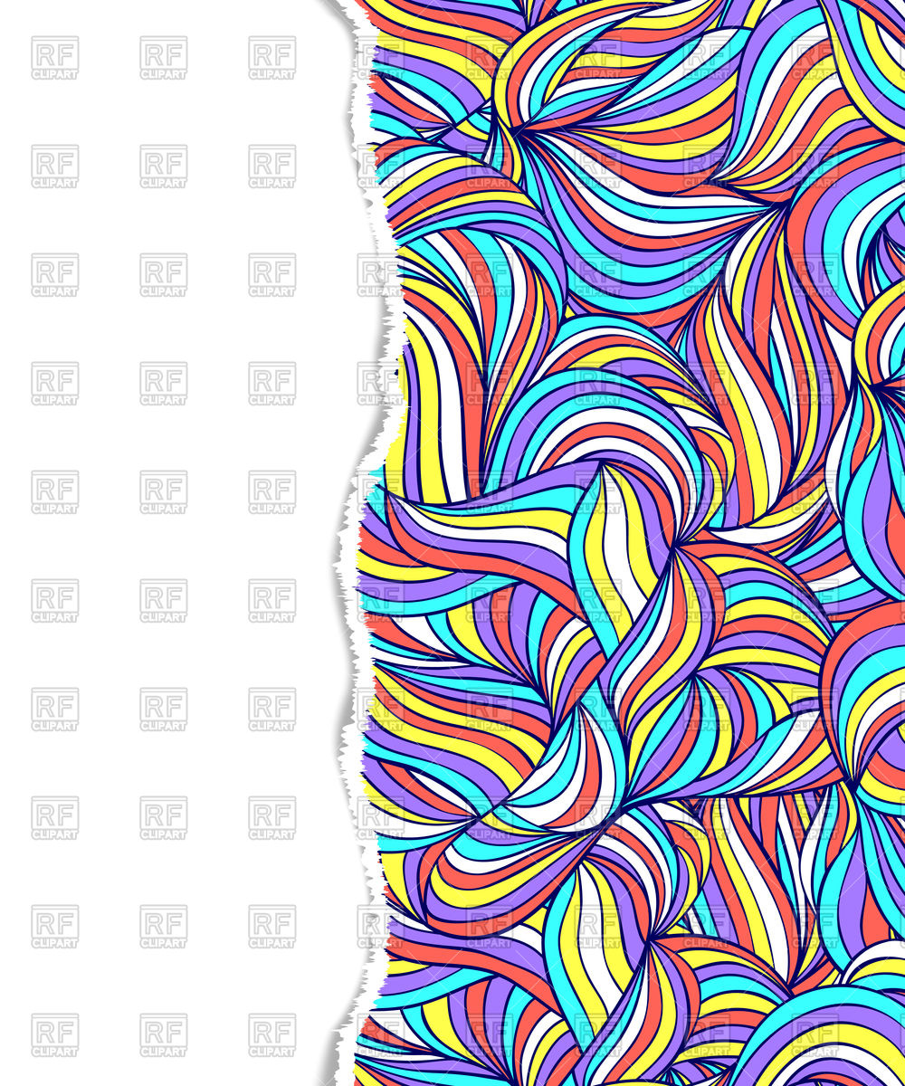 1000x1200 Colorful Abstract Pattern With Torn Paper Vector Image