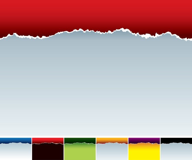 676x564 Free Colorful Torn Paper Vector Files, Vectors Graphics