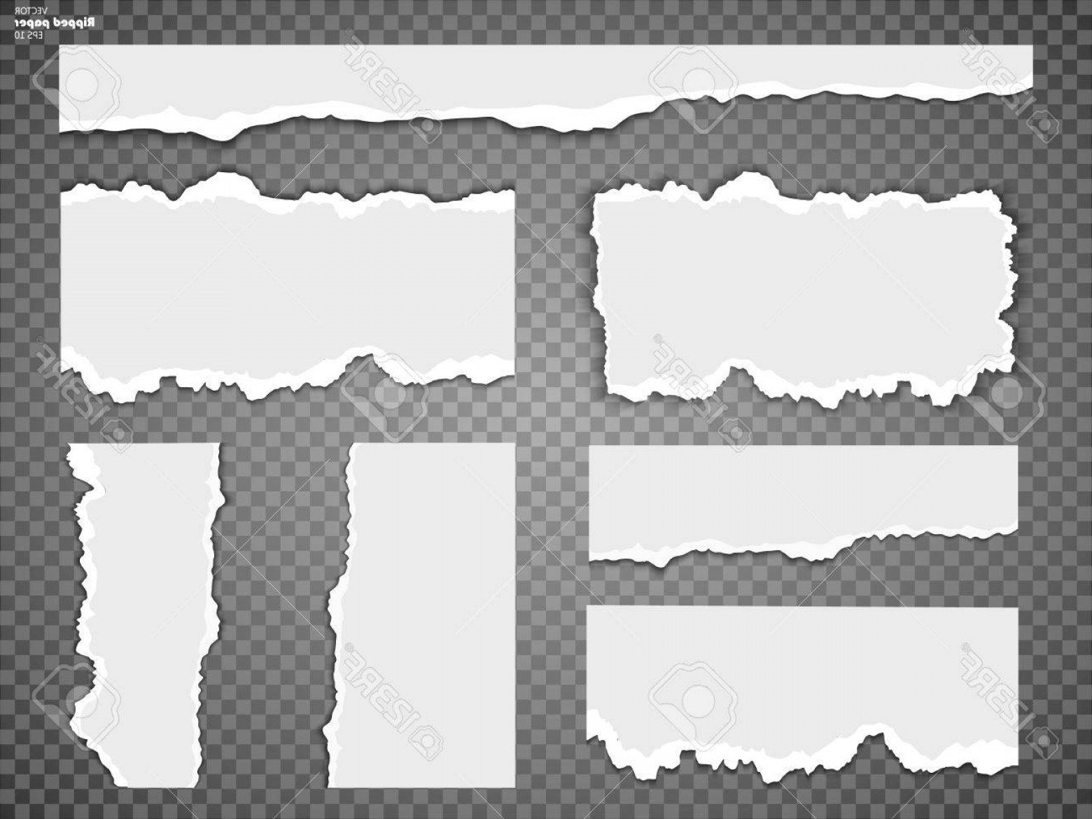 1560x1170 Torn Paper Edge Vector Black Hoodamathrun