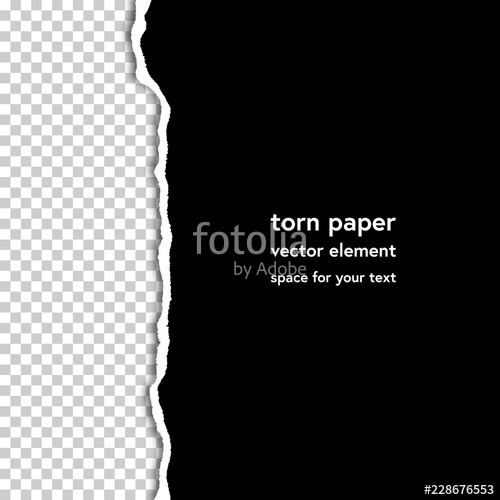 500x500 Torn Paper With Shadow On Transparent Background Vector Realistic