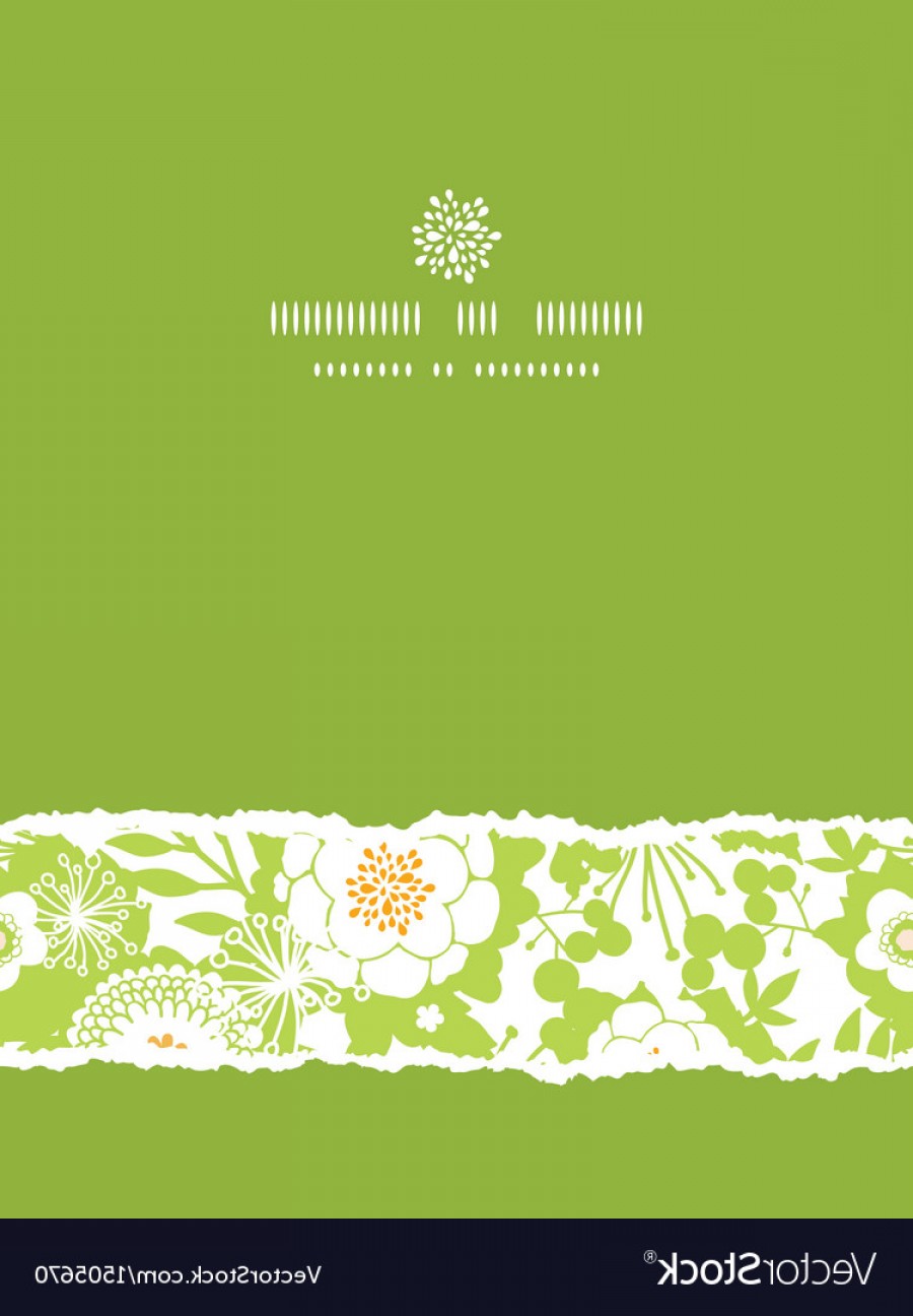 900x1296 Green And Golden Garden Silhouettes Vertical Torn Vector Handandbeak