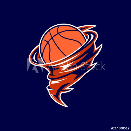 Basketball Tornado Logo Vector 500x500 Basketball Tornado Logo Vector