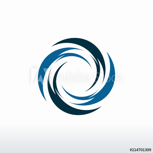 Circle Blue Tornado Logo Symbol Isolated, Abstract Hurricane Logo 500x500 Circle Blue Tornado Logo Symbol Isolated, Abstract Hurricane Logo