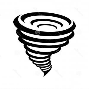 300x300 Photostock Vector Weather Elements Tornado Vector Illustration