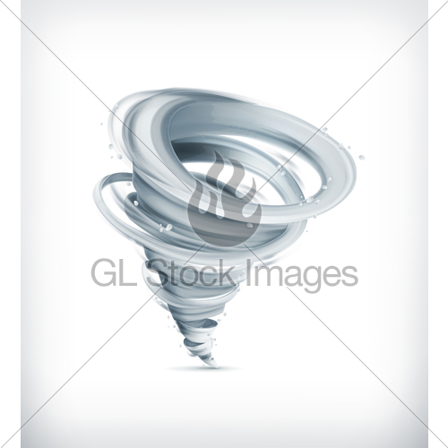 500x500 Tornado, Vector Icon Gl Stock Images