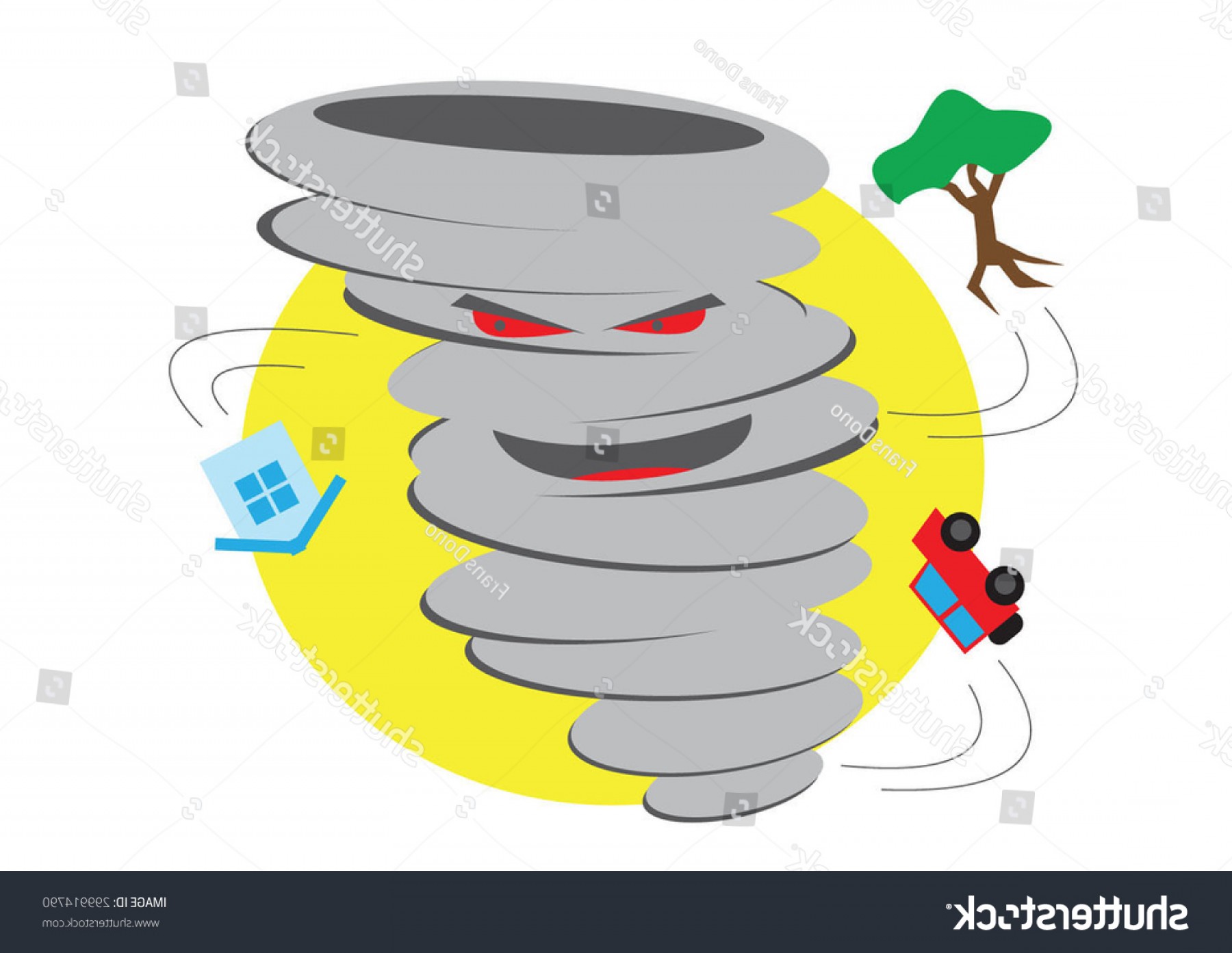1800x1393 Tornado Disaster Vector Graphic Illustration Studiogrfx