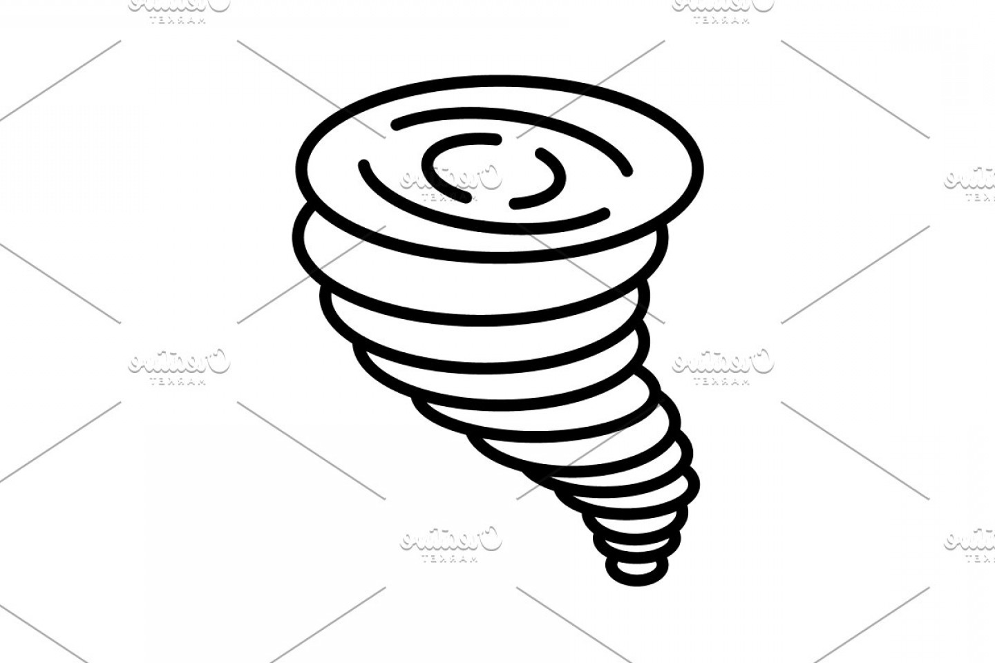 1440x960 Tornado Vector Graphic Hoodamath