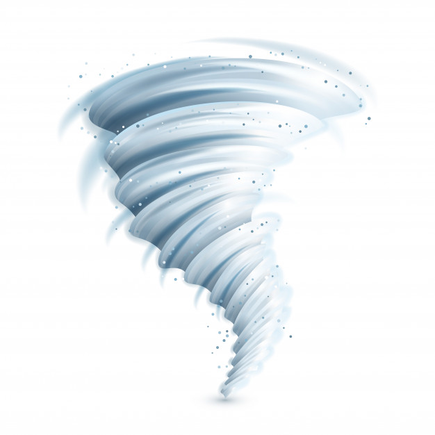 626x626 Realistic Tornado Illustration Vector Free Download